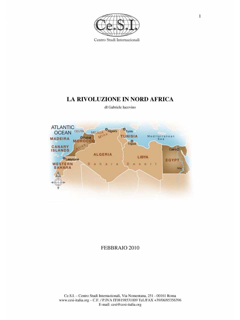 La rivoluzione in Nord Africa
