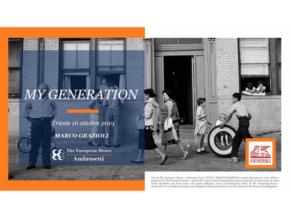 My generation: miti e soluzioni operative per una convivenza intergenerazionale proficua e arricchente