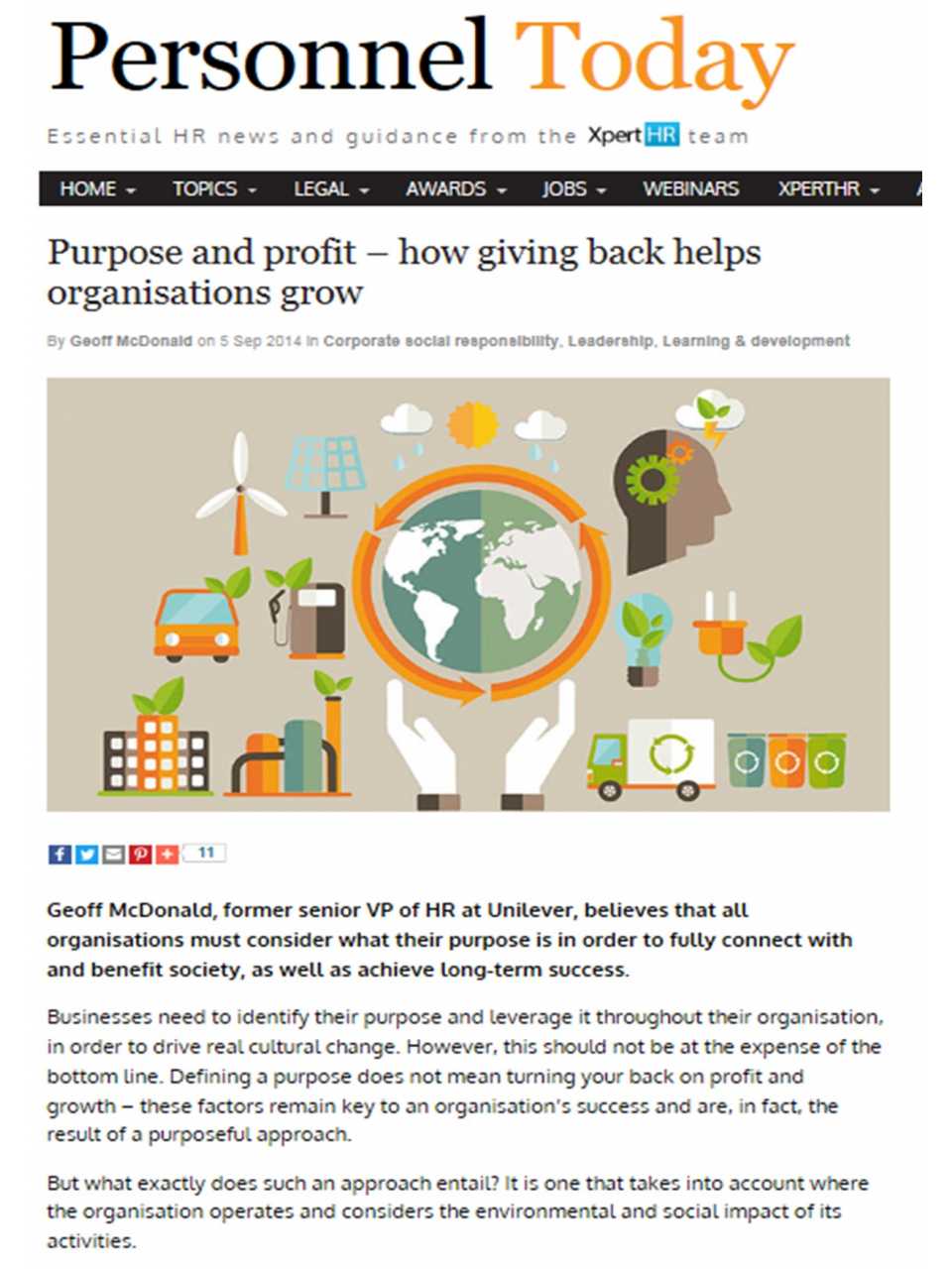 Purpose and Profit - How Givinf Back Helps Organizations Grow