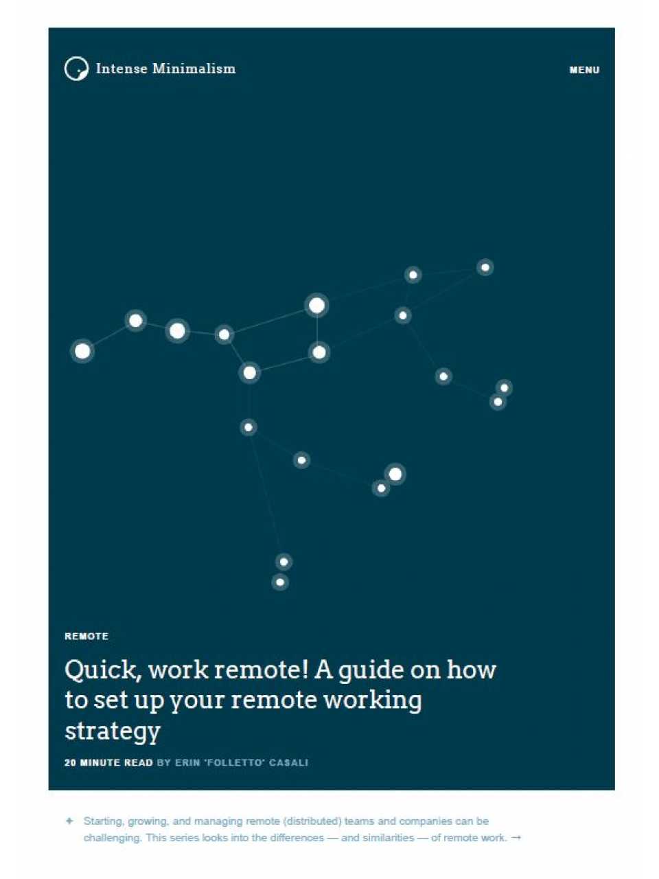 Quick, work remote! A guide on how to set up your remote working strategy