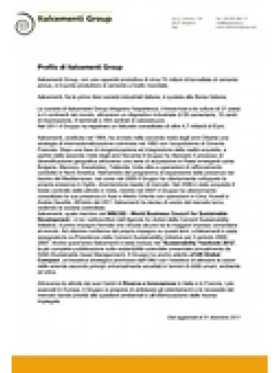 Profilo - Italcementi Group