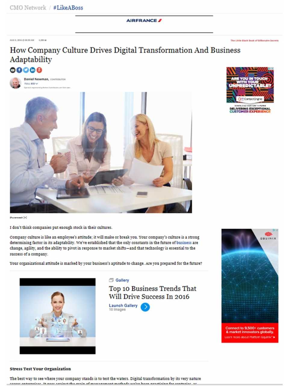 How Company Culture Drives Digital Transformation and Business Adaptability