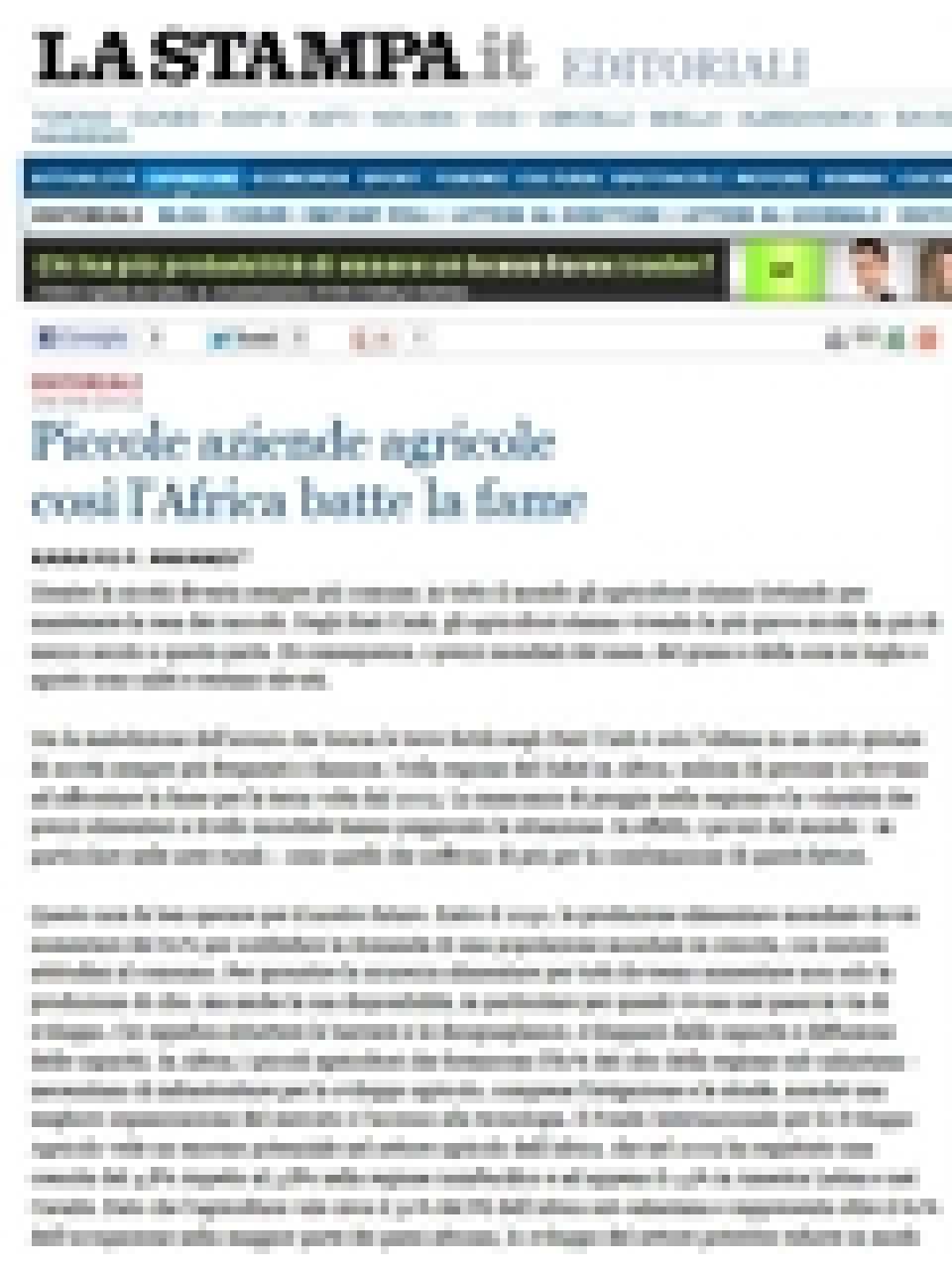 Piccole aziende agricole così l'Africa batte la fame