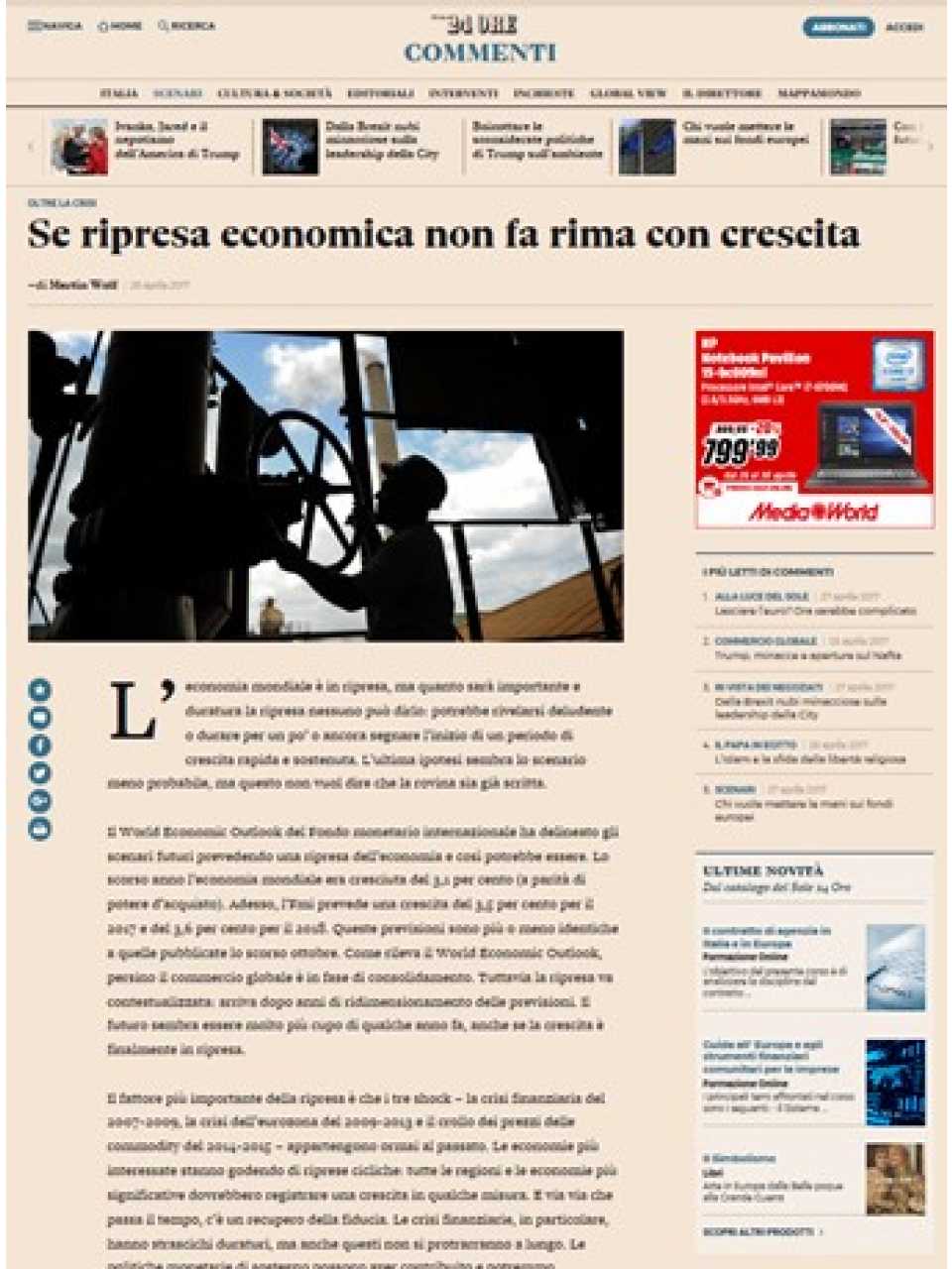 Se ripresa economica non fa rima con crescita