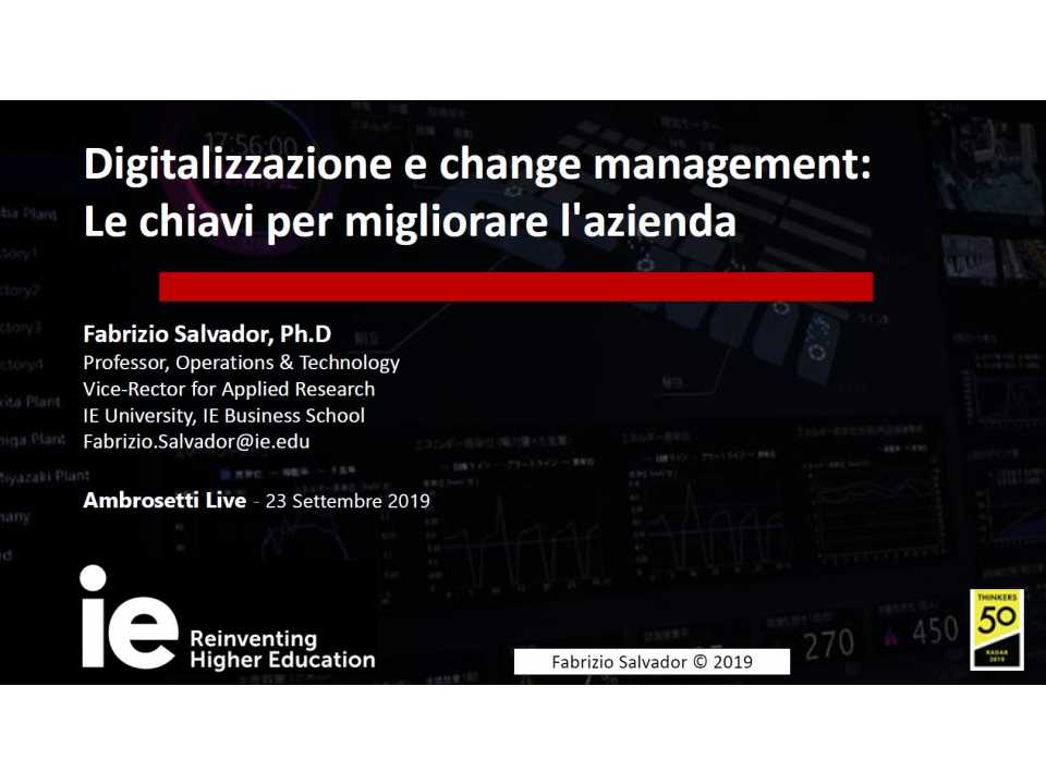 AGGIORNAMENTO PERMANENTEVIA WEBDigitalizzazione e change management: le chiavi per migliorare l'azienda