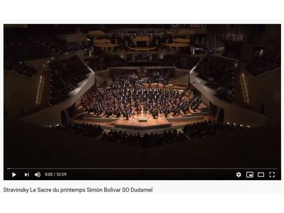 Stravinsky Le Sacre du printemps Simòn Bolìvar SO Dudamel