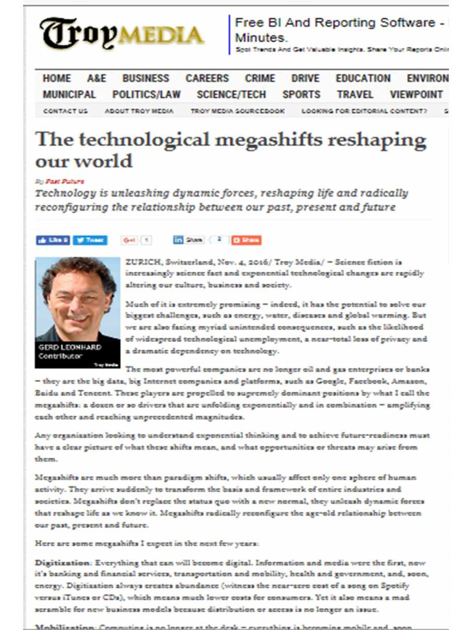 The technological megashifts reshaping our world