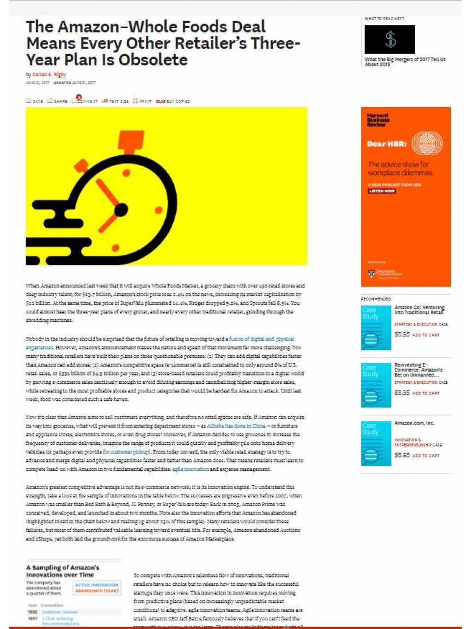 The Amazon–Whole Foods Deal Means Every Other Retailer’s Three-Year Plan Is Obsolete