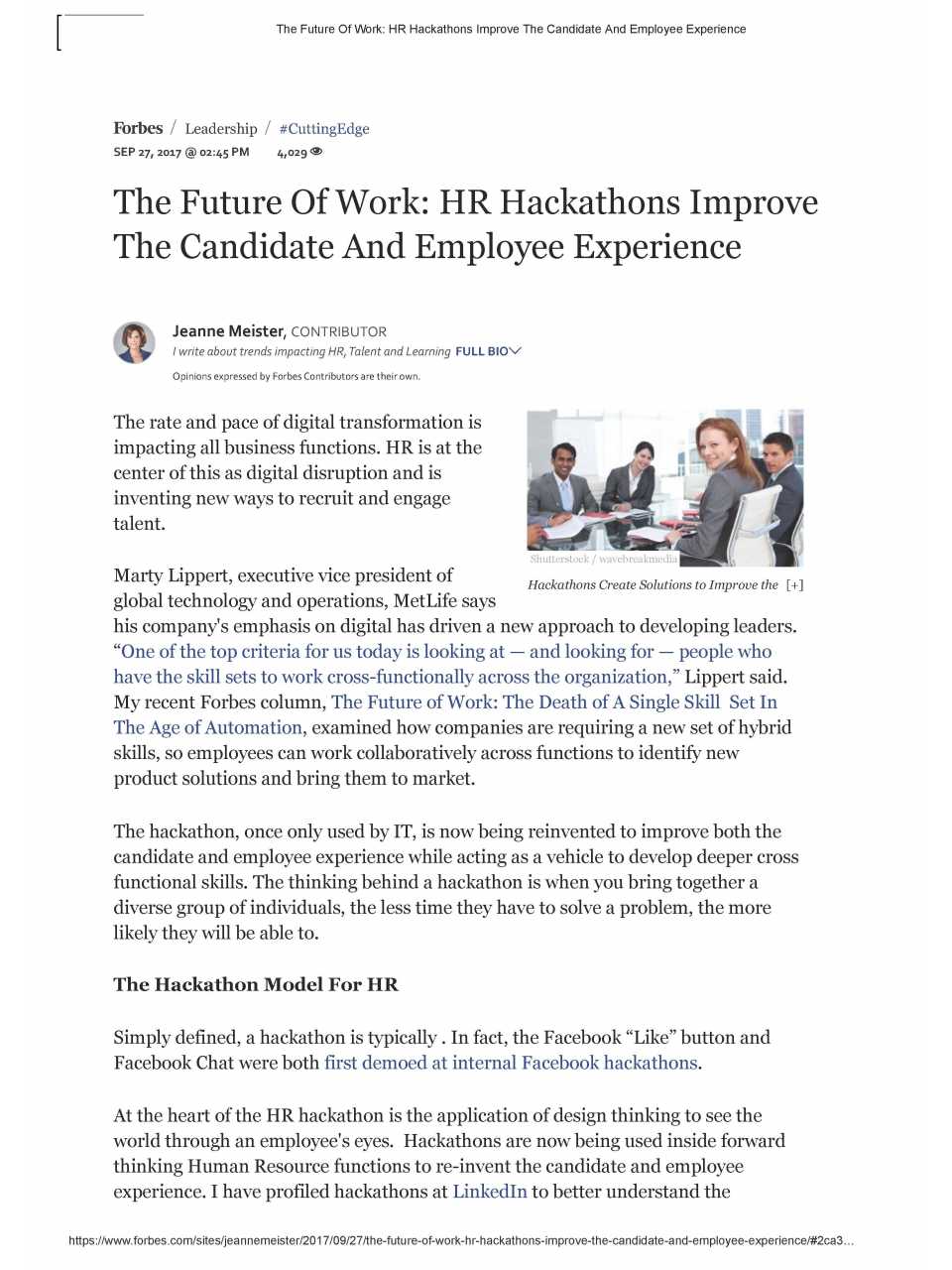 AGGIORNAMENTO PERMANENTEIN PRESENZA
Le 10 regole per il workplace del futuro