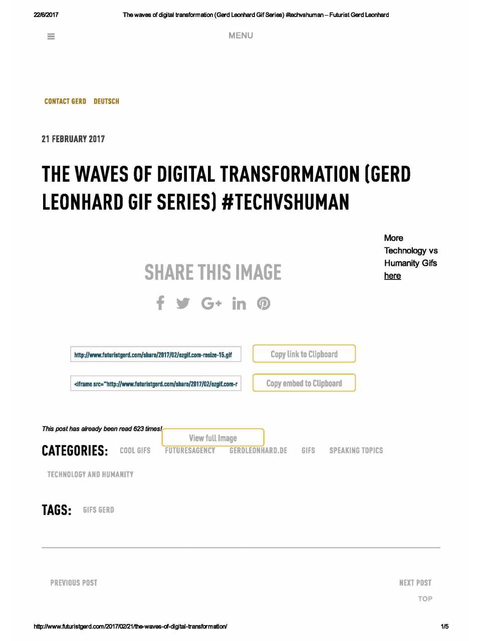 Digital Transformation - Gerd Leonhard