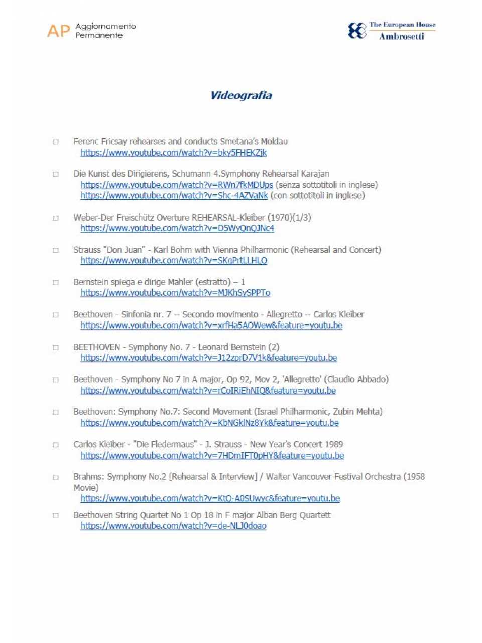 AGGIORNAMENTO PERMANENTEIN PRESENZA
Dall'orchestra all'azienda: stili di leadership a confronto