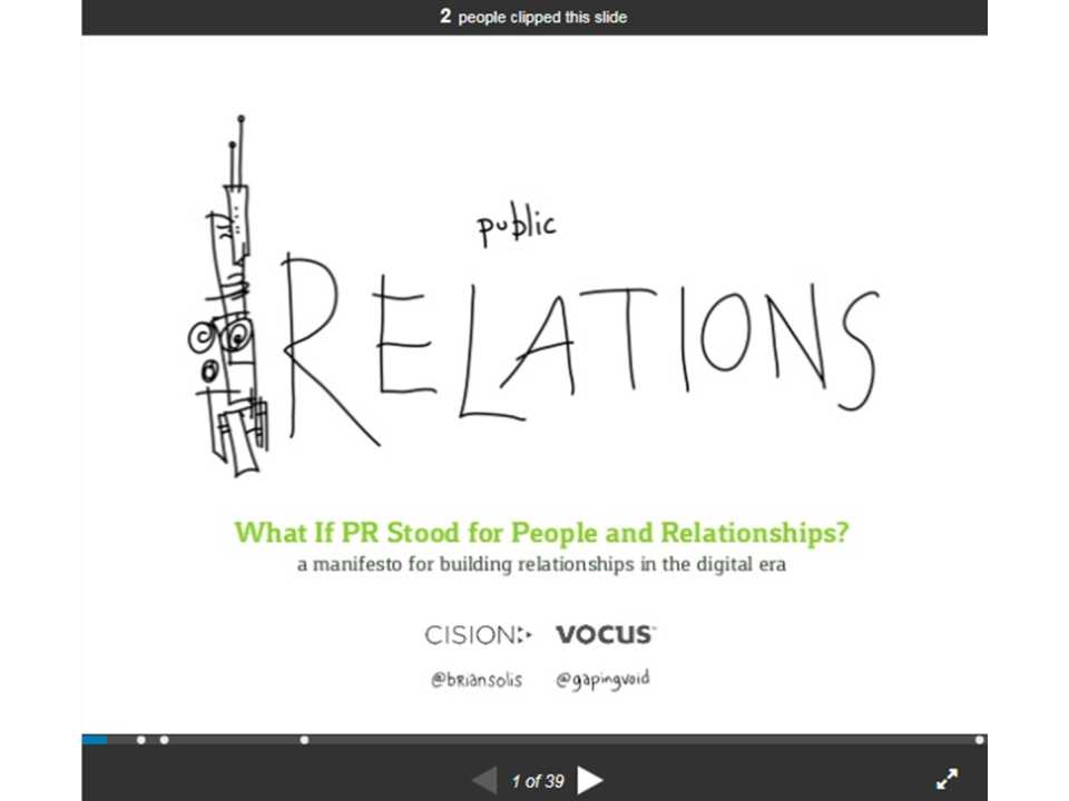 WHAT IF PR STOOD FOR PEOPLE AND RELATIONSHIPS