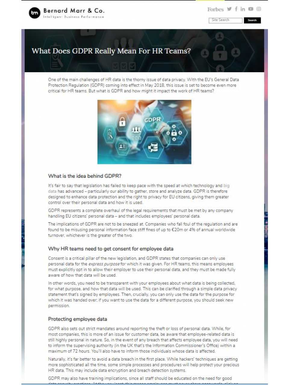 What Does GDPR Really Mean For HR Teams?