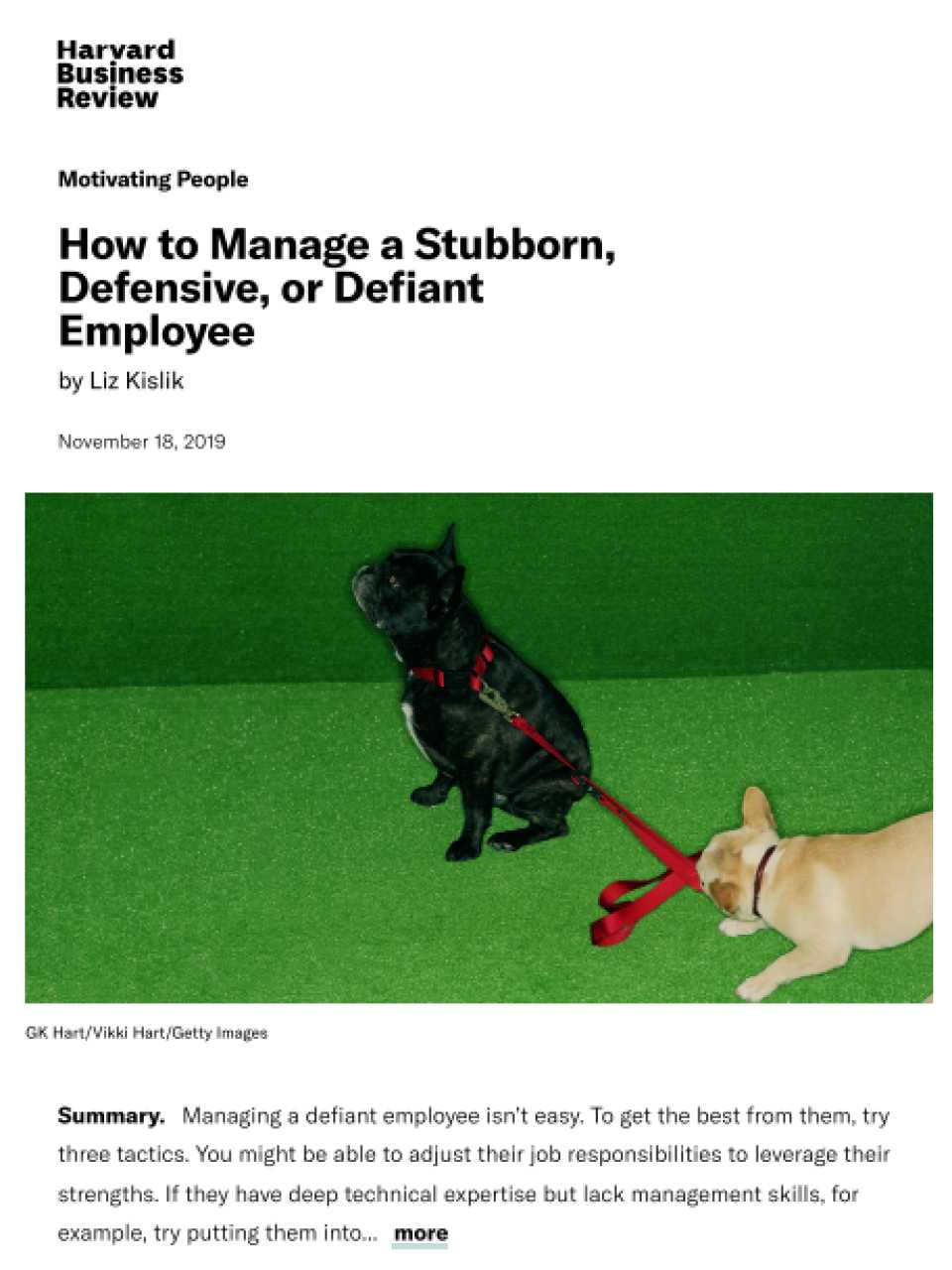 How to manage a stubborn,defensive, or defiant employee