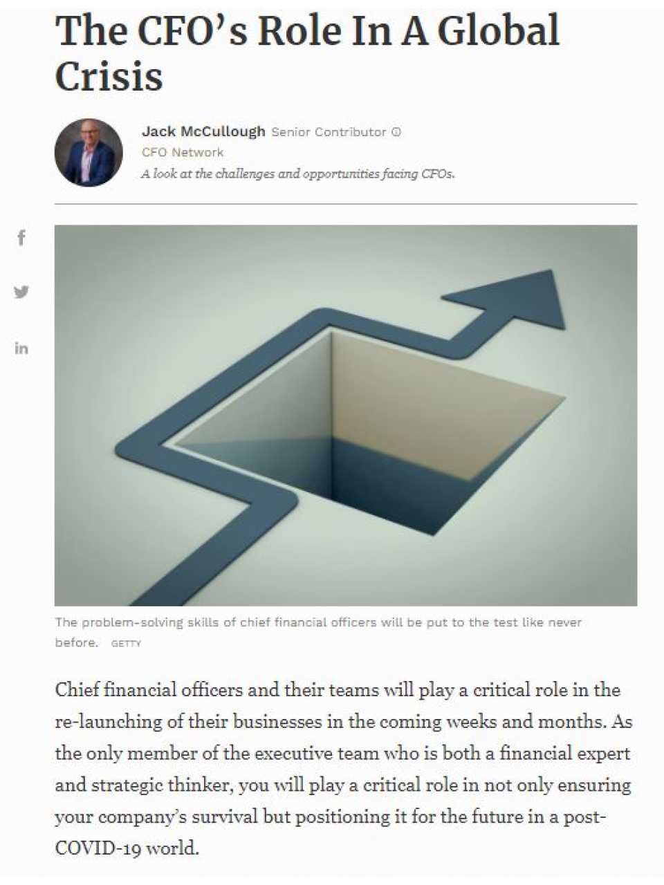 AGGIORNAMENTO PERMANENTEVIA WEBIl ruolo del CFO in un mondo che cambia: strategia ed execution nel «new normal»