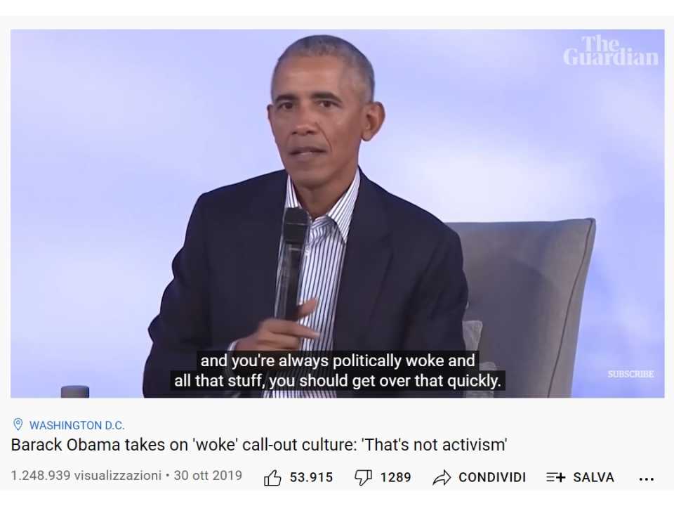 Barack Obama takes on 'woke' call-out culture: 'That's not activism'