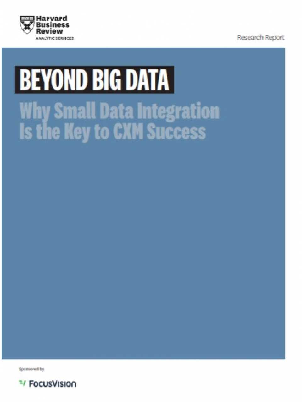 Beyond Big Data Why Small Data Integration Is the Key to CXM Success