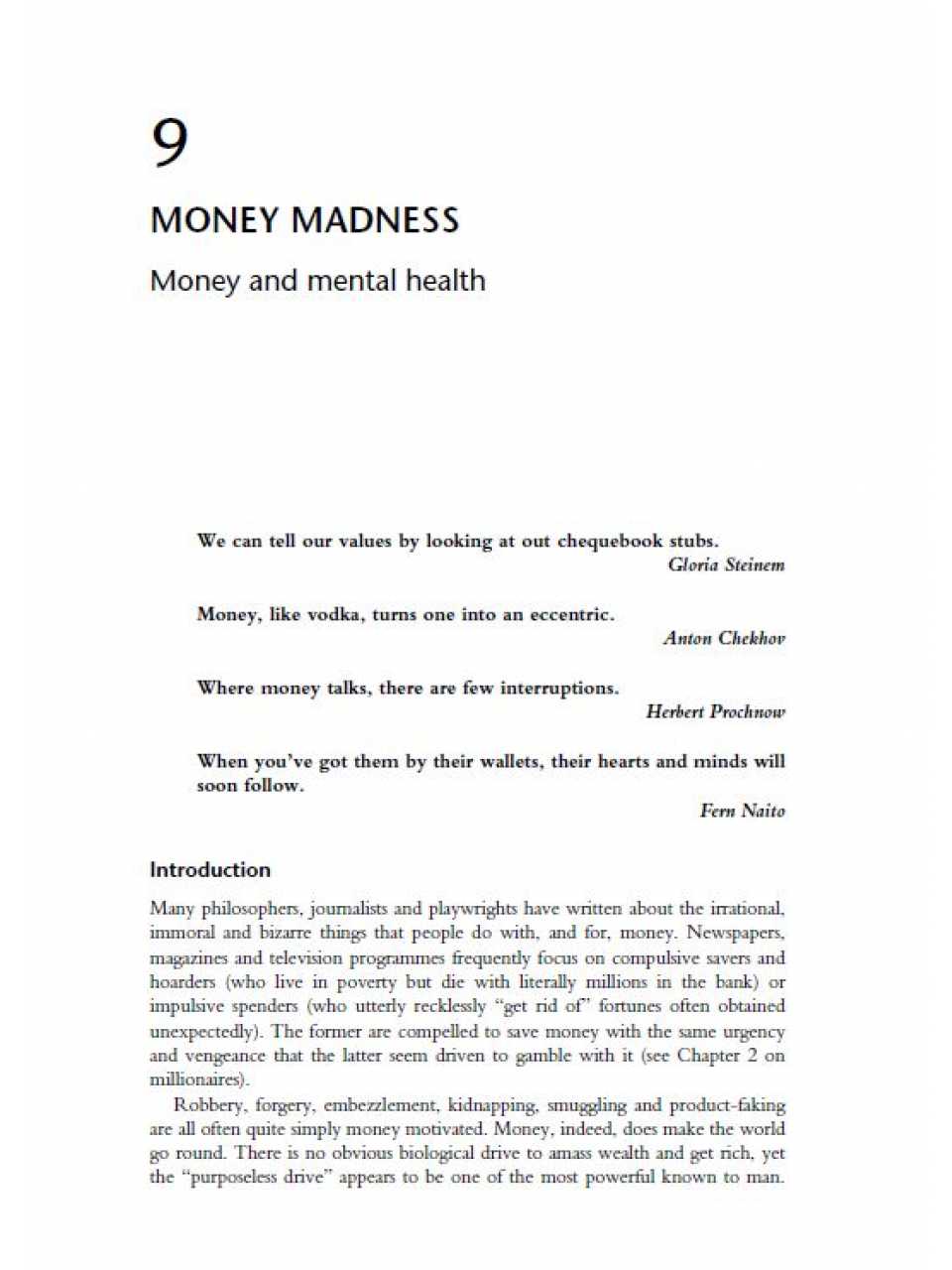 Money Madness: Money and Mental Health - The New Psychology of Money