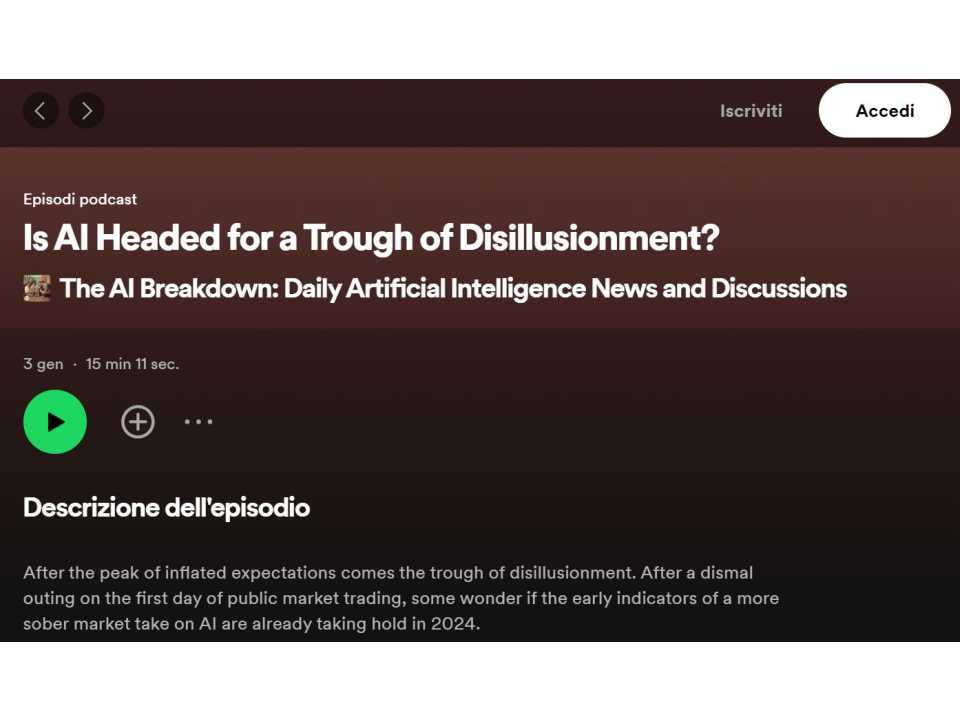 Is AI headed for a trough of disillusionment? The AI breakdown: daily artificial intelligence news and discussions