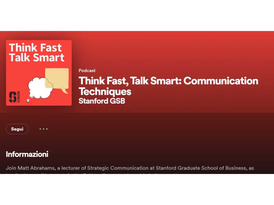 AGGIORNAMENTO PERMANENTEIN PERSON
The best communication is yours and it is short. Finding your communication totem to tell and convince authentically and effectively