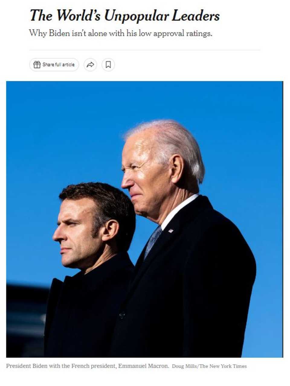 The world’s unpopular leaders. Why Biden isn’t alone with his low approval ratings