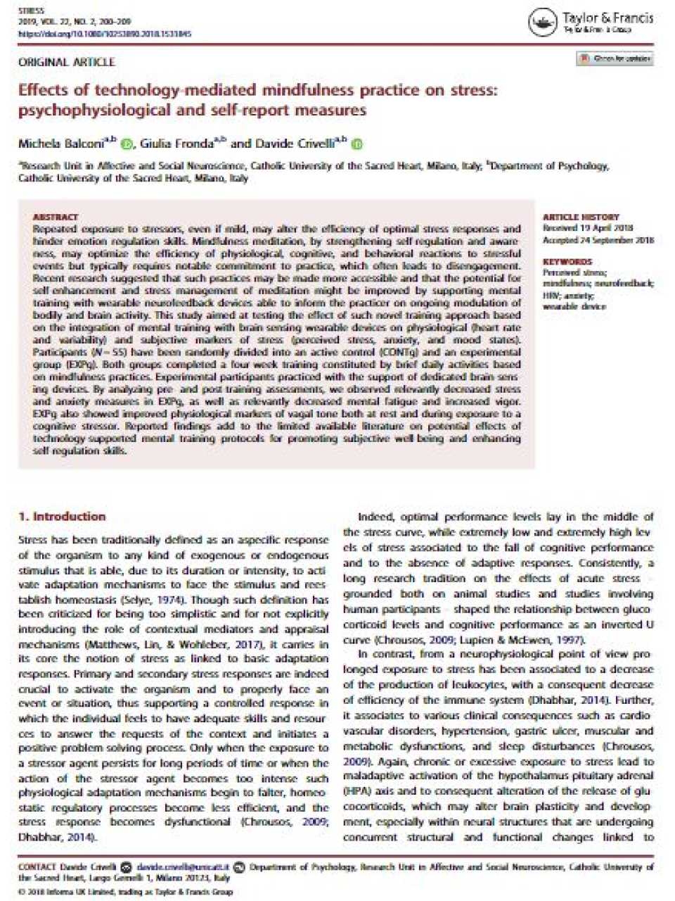 TEHA MANAGEMENT (*)IN PERSON AND VIA WEB
Focus: enhance concentration to improve your performance