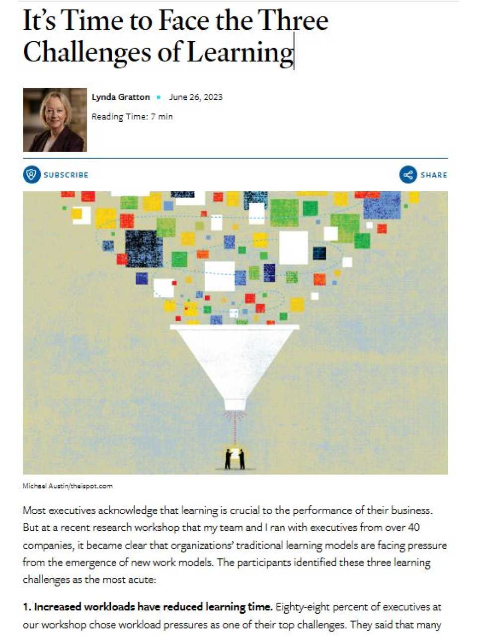 It’s time to face the three challenges of learning