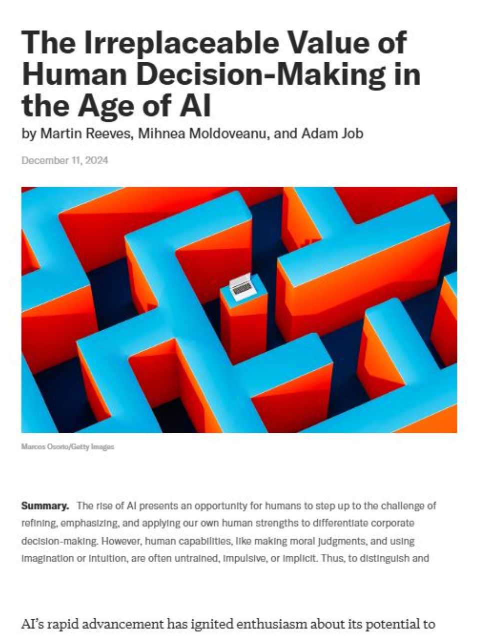 The Irreplaceable Value of Human Decision-Making in the Age of AI