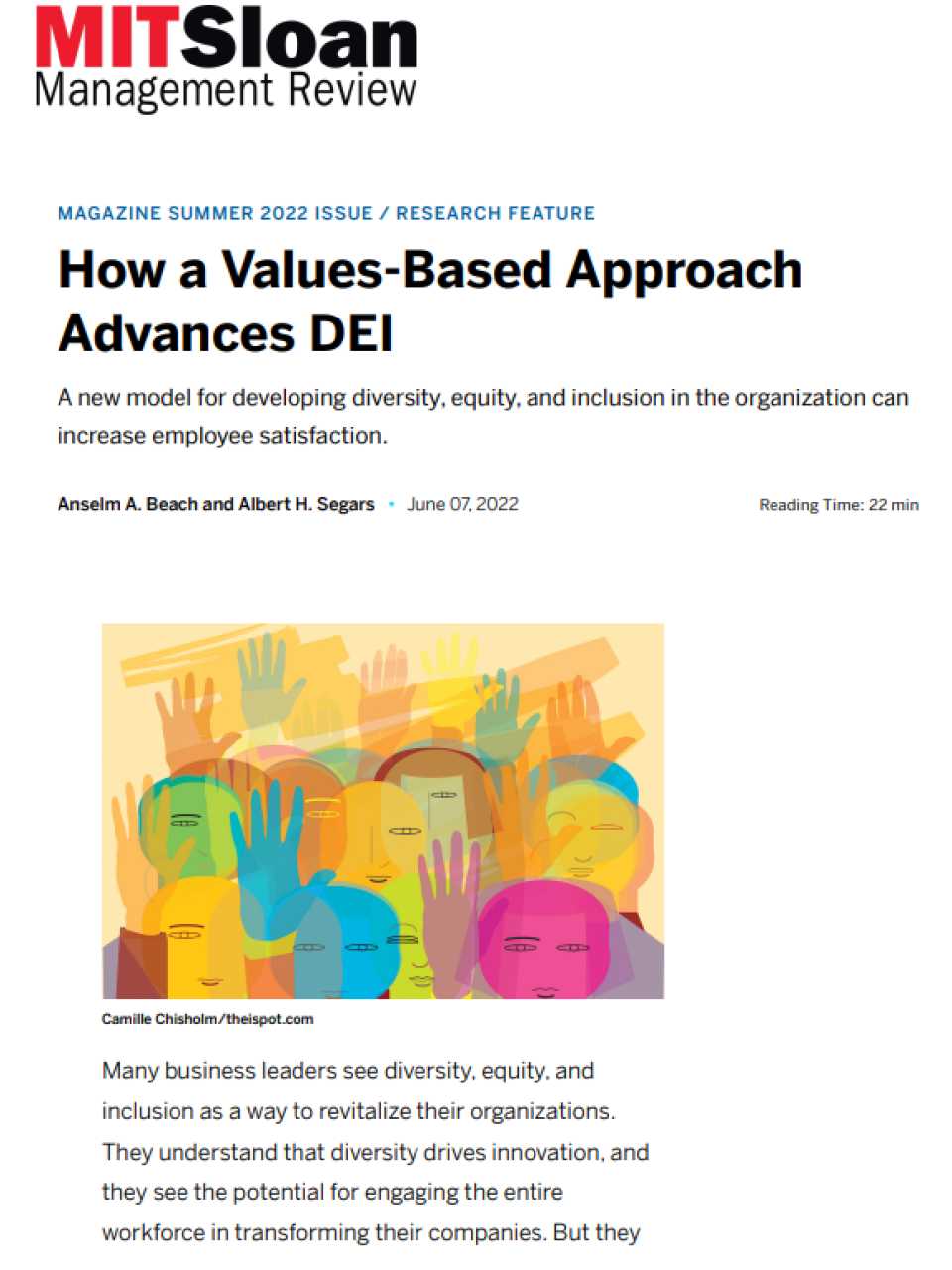 How a values-based approach advances DEI