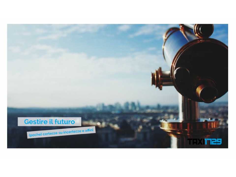 TEHA MANAGEMENT (*)VIA WEBPianificare il futuro e i prevedibili imprevisti: gestire paure e aspettative sul lavoro e nella vita