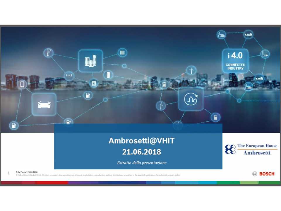 AGGIORNAMENTO PERMANENTEIN PRESENZA
Visita allo stabilimento Bosch di Cremona