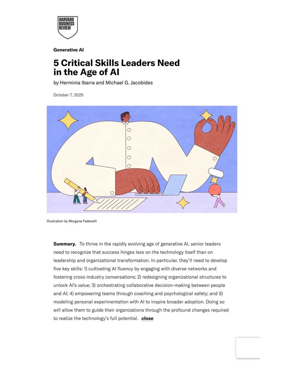 5 critical skills leaders need in the age of AI