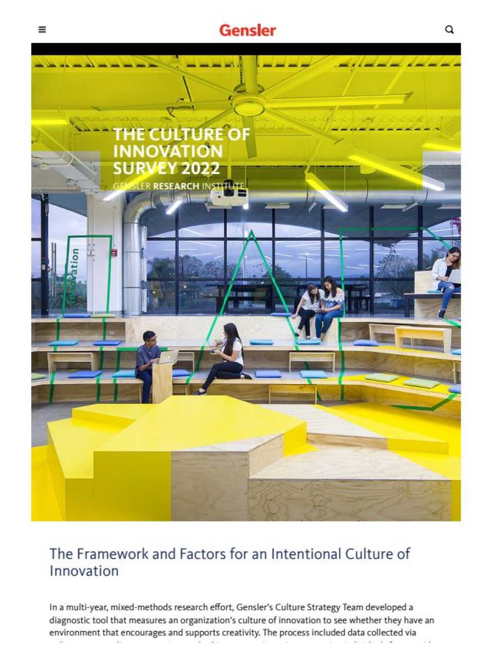 The culture of innovation survey