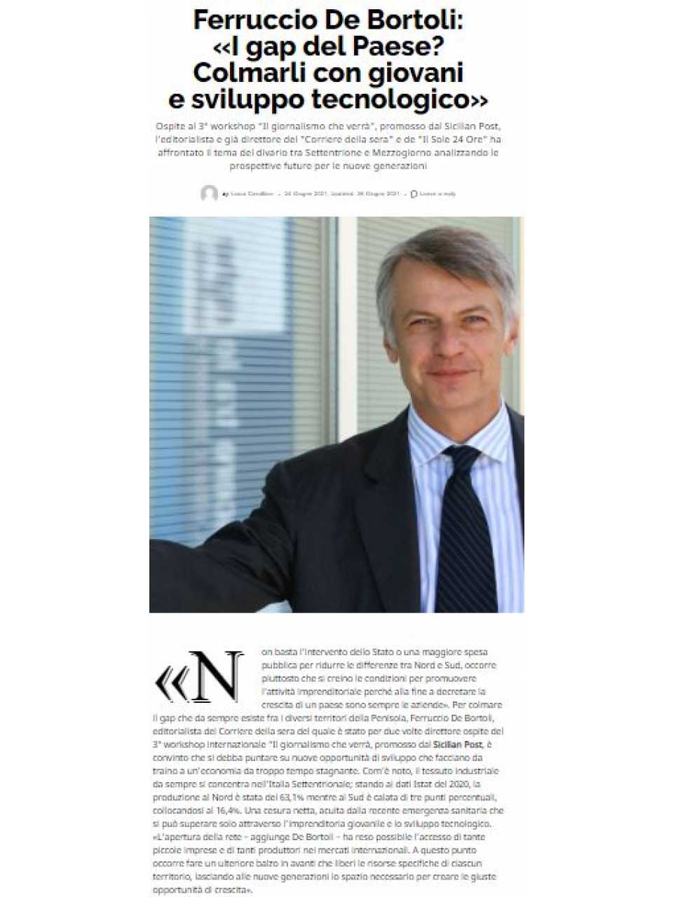 AGGIORNAMENTO PERMANENTEIN PRESENZA
Prospettive economiche e sociali per l’Italia post pandemica