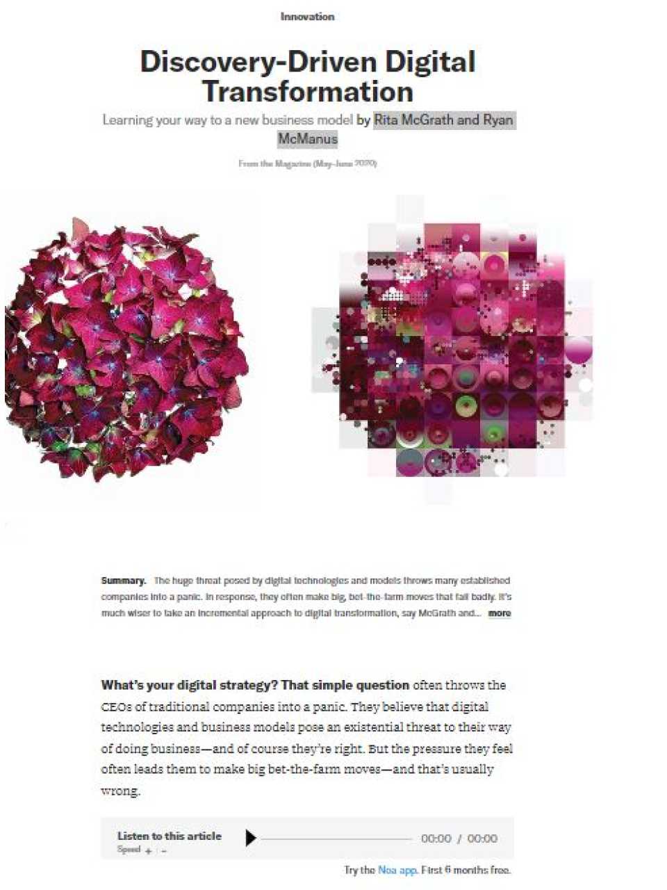 Discovery-Driven Digital Transformation