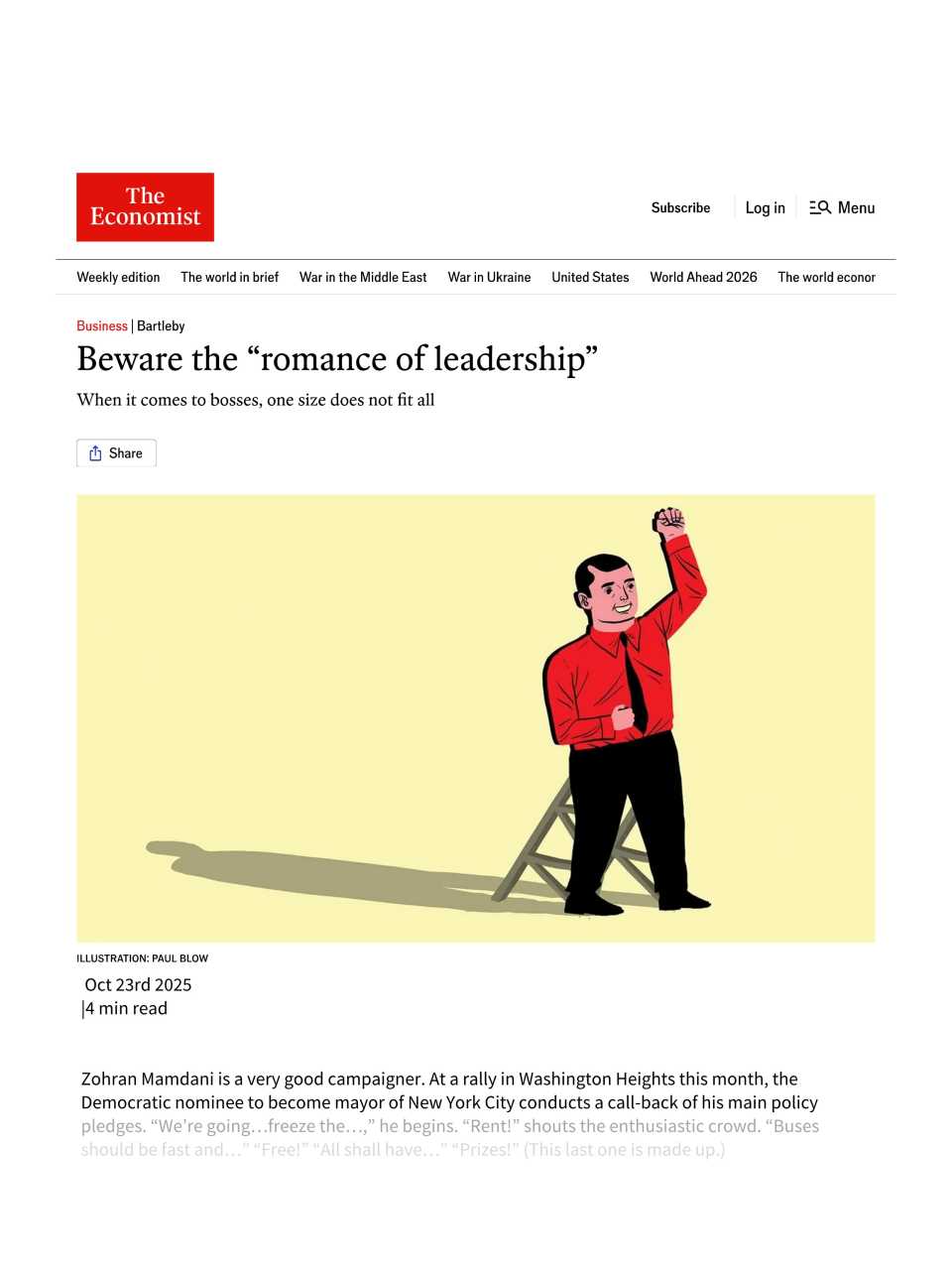 Beware the “romance of leadership” 