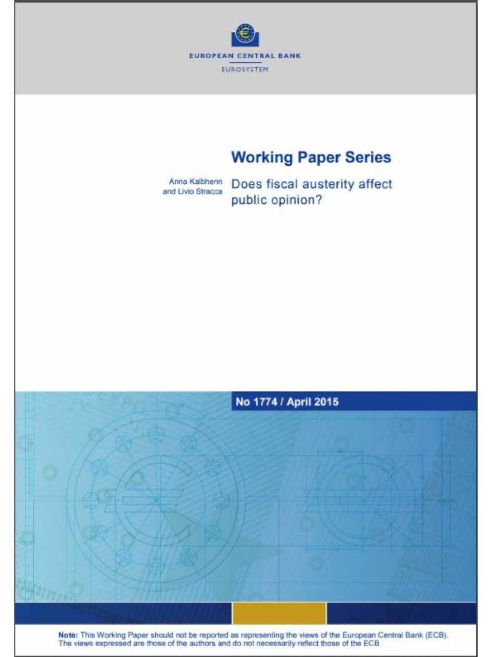 Does fiscal austerity affect public opinion?