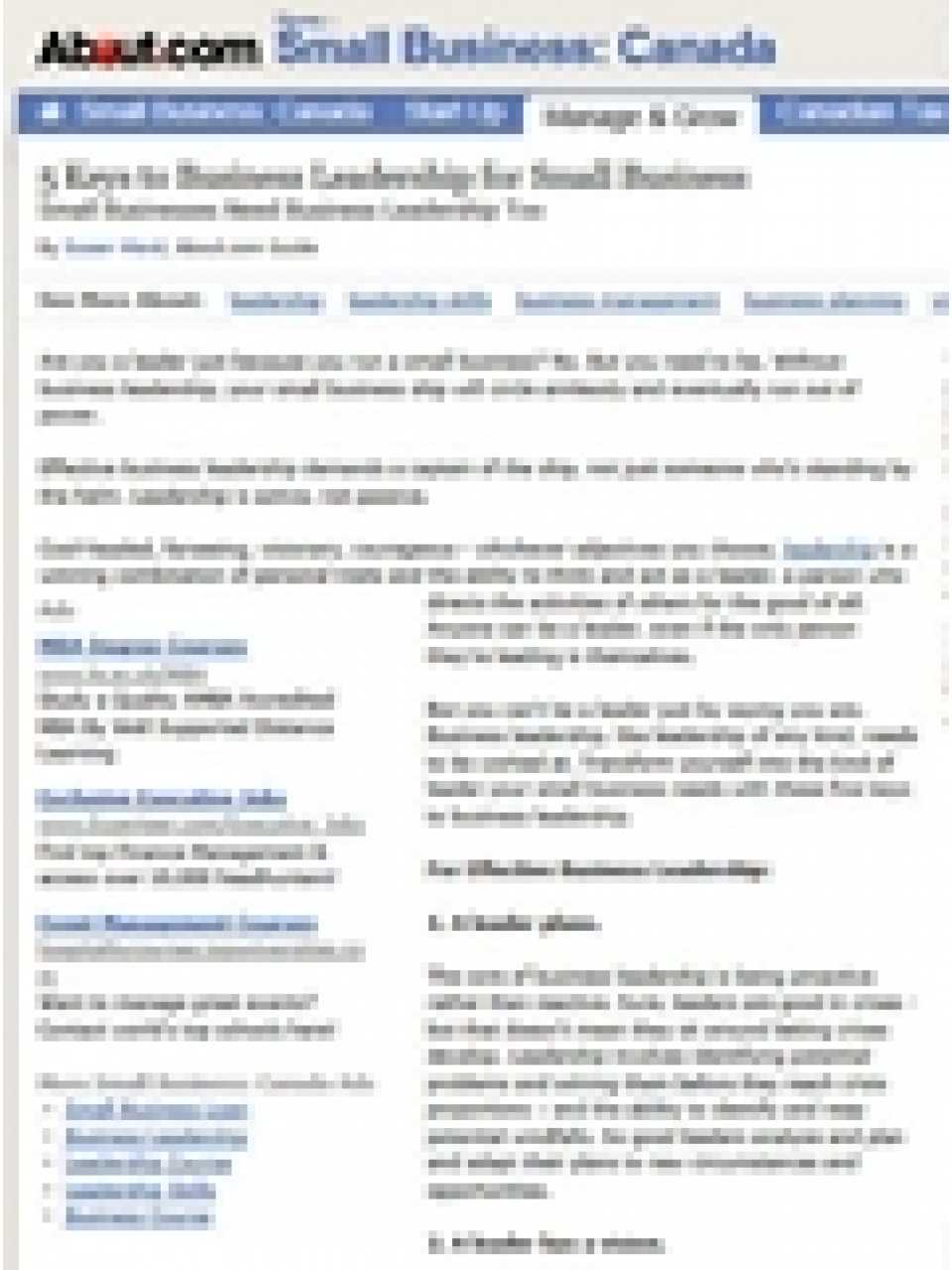 5 Keys to leadership for small business