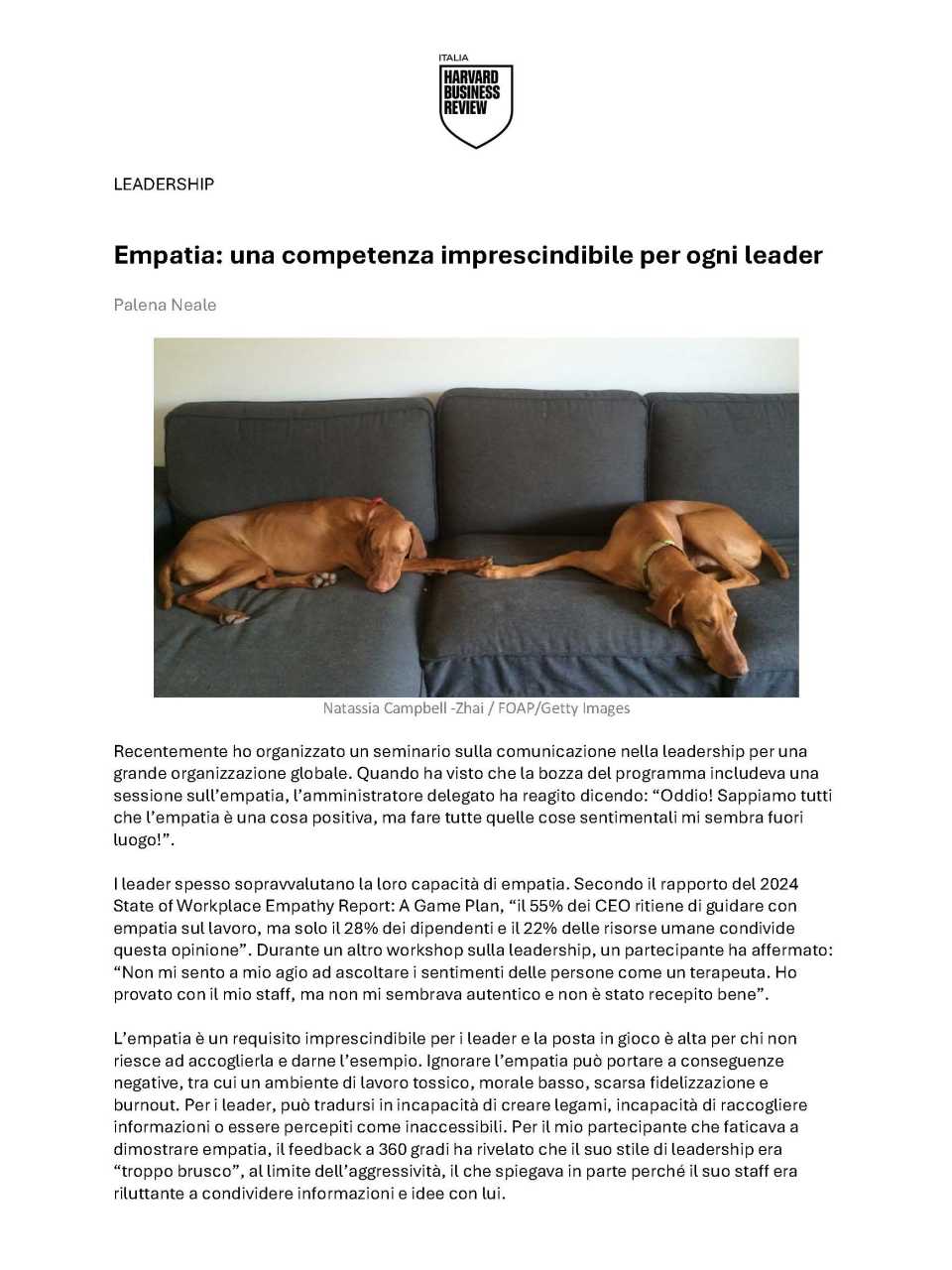 Empatia: una competenza imprescindibile per ogni leader