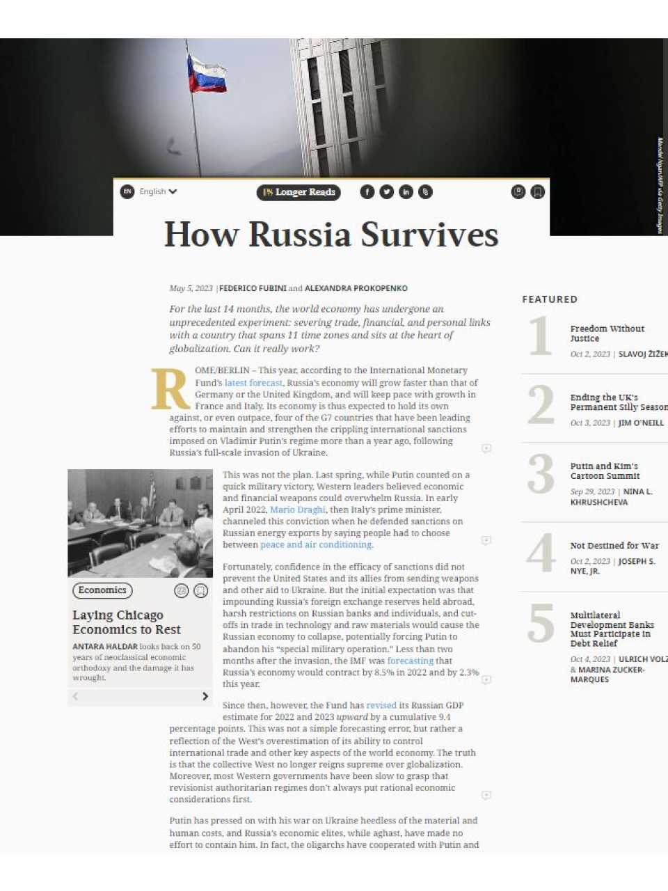 How Russia Survives