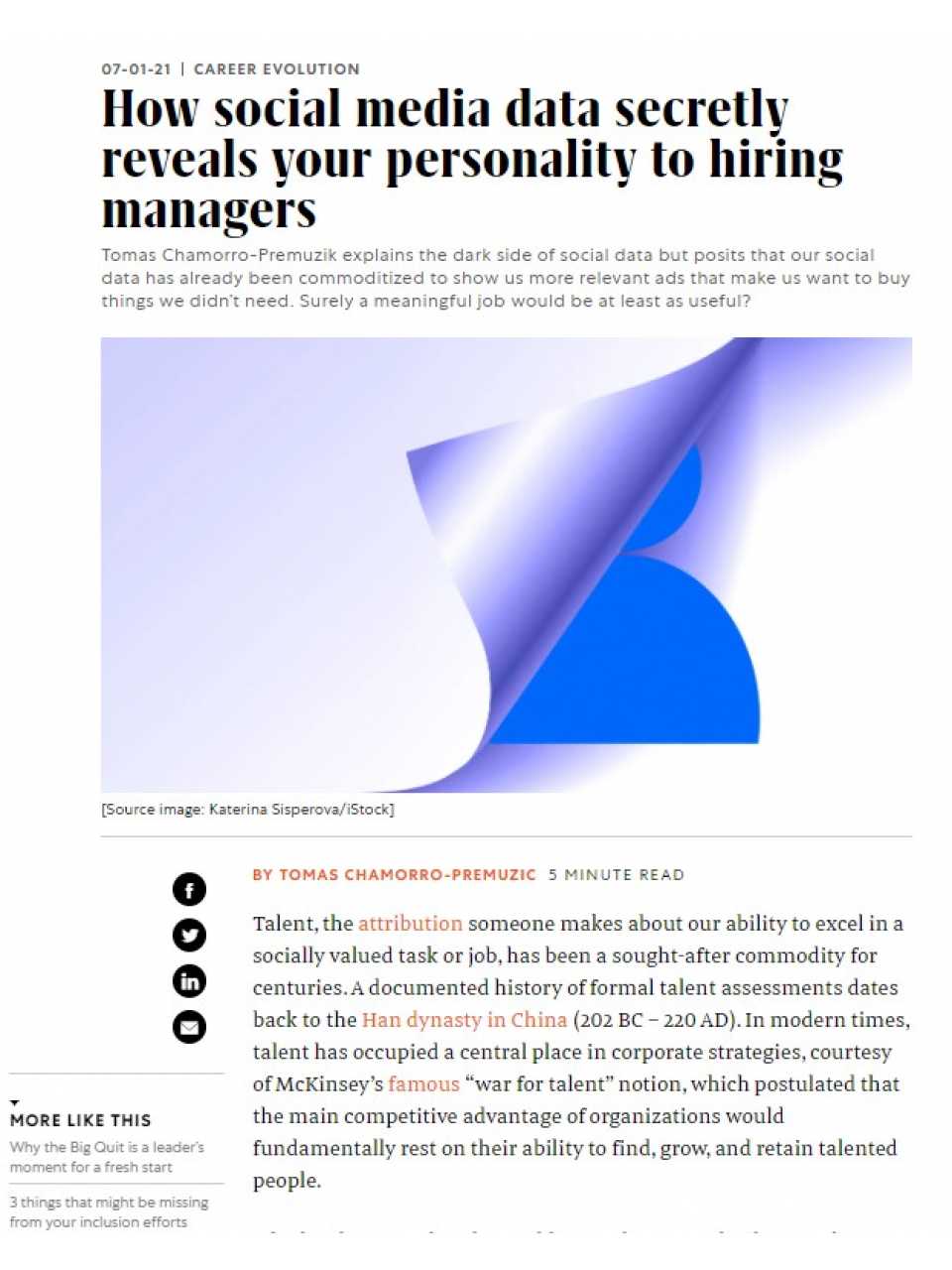 How social media data secretly reveals your personality to hiring managers