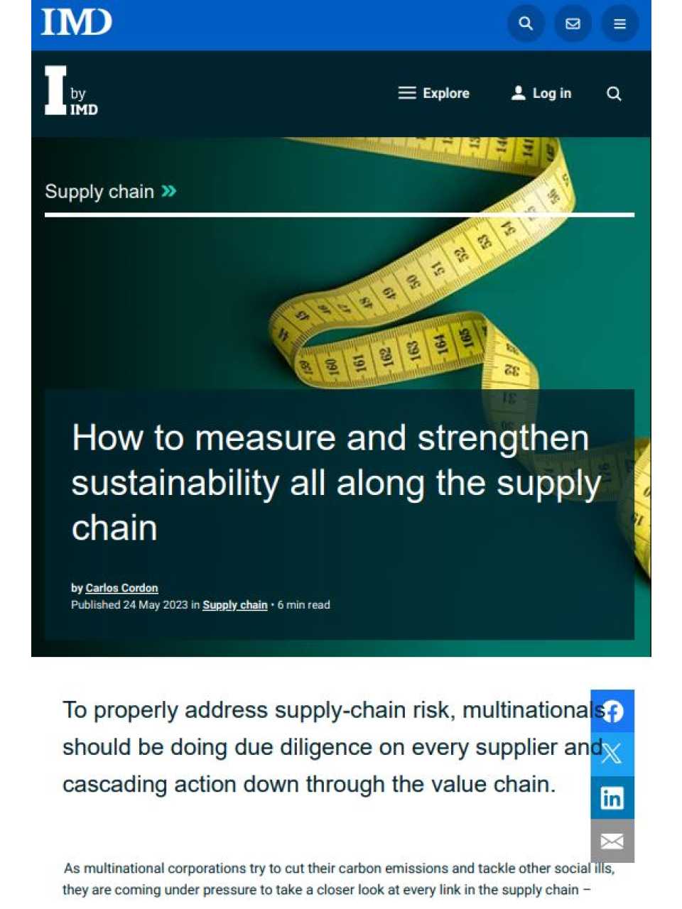 GLOBAL SUMMITIN PRESENZA E VIA WEB
Supply Chain Global Summit 2023