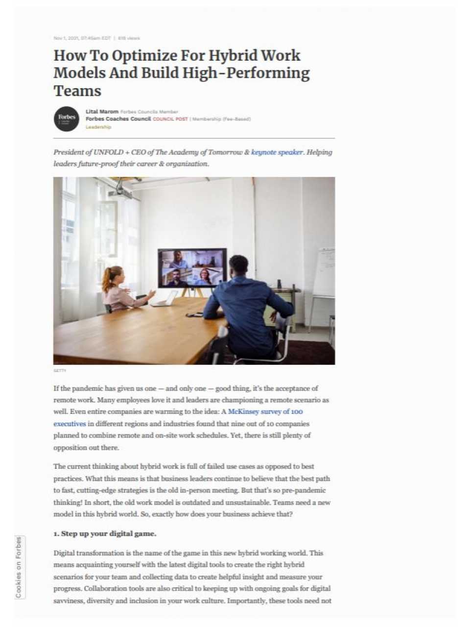 How to optimize for hybrid work models and build high-performing teams