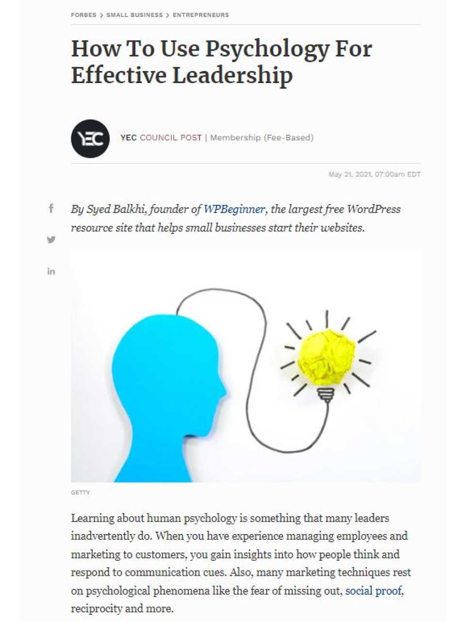 How to use psychology for effective leadership