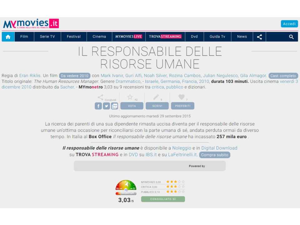 TEHA MANAGEMENT (*)IN PRESENZA E VIA WEB
Leadership, visione e comunicazione: tre skills vincenti dal mondo del cinema. Con ingresso a Cinecittà si Mostra