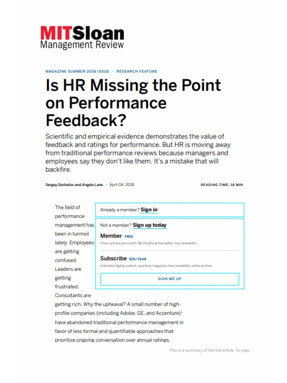 Is HR Missing the Point on Performance Feedback?