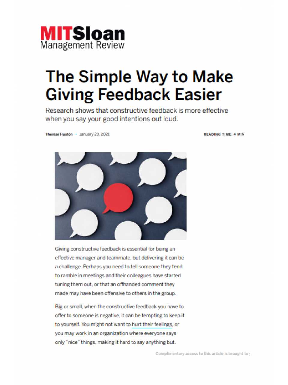 The Simple Way to Make Giving Feedback Easier