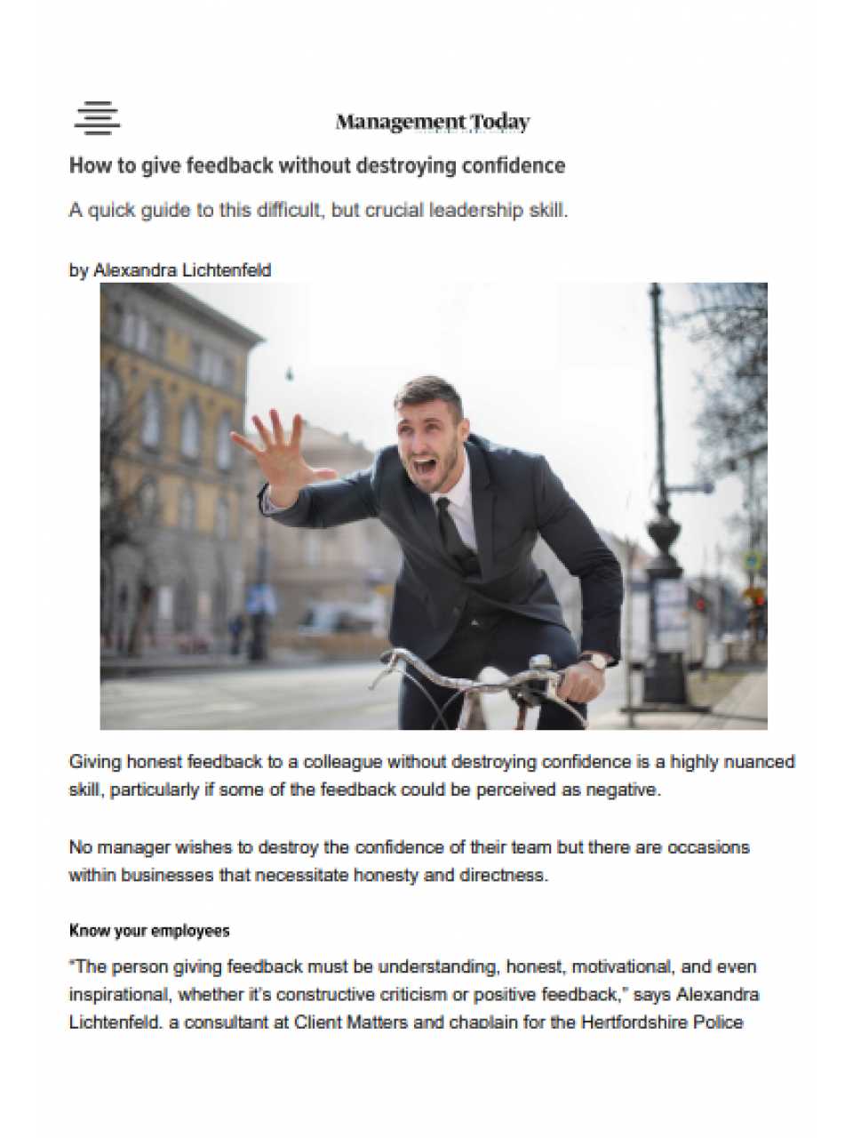 How to give feedback without destroying confidence