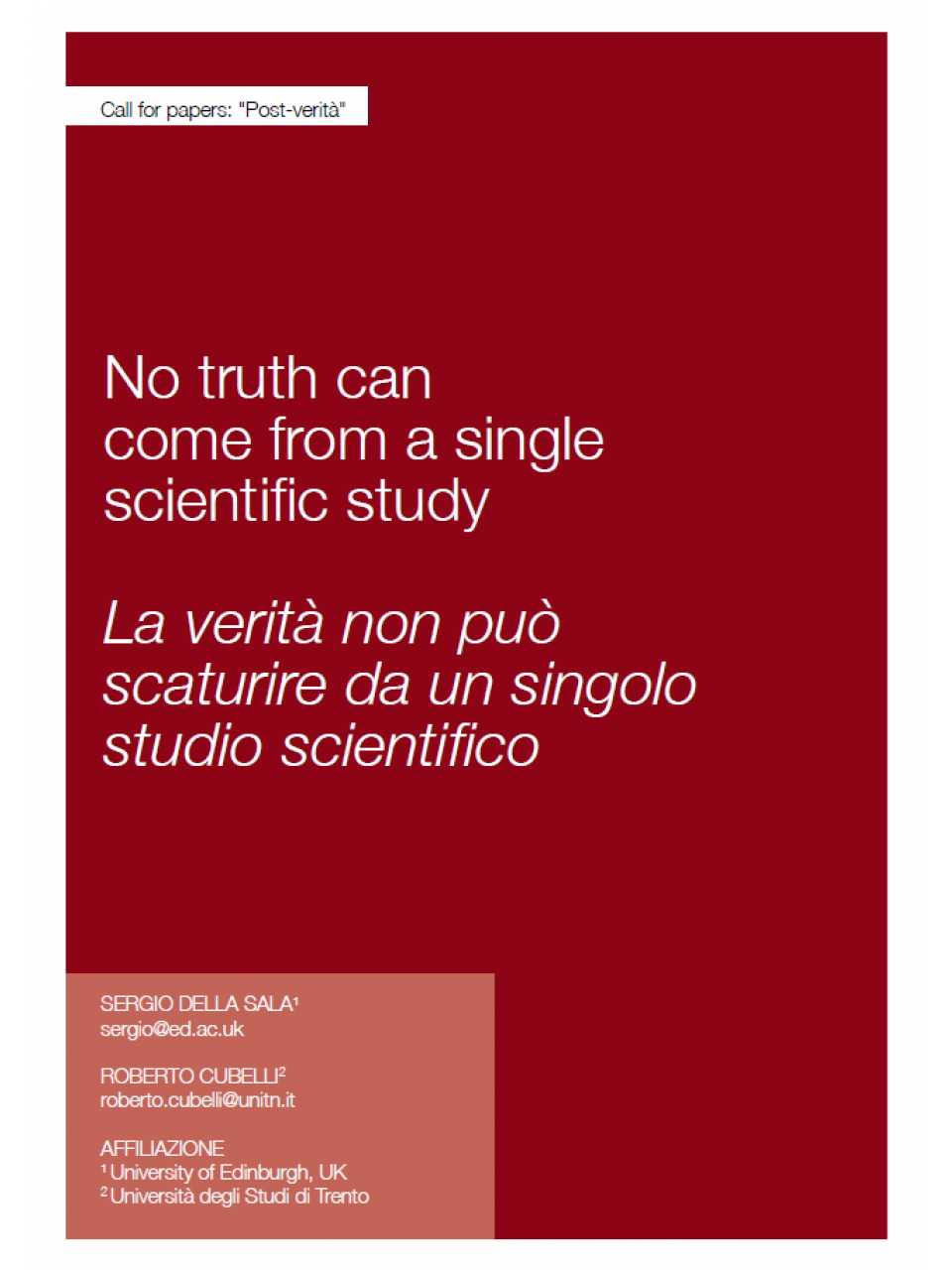 AMBROSETTI MANAGEMENT (*)IN PRESENZA E VIA WEB
Fake news: consigli per riconoscerle e gestirle
