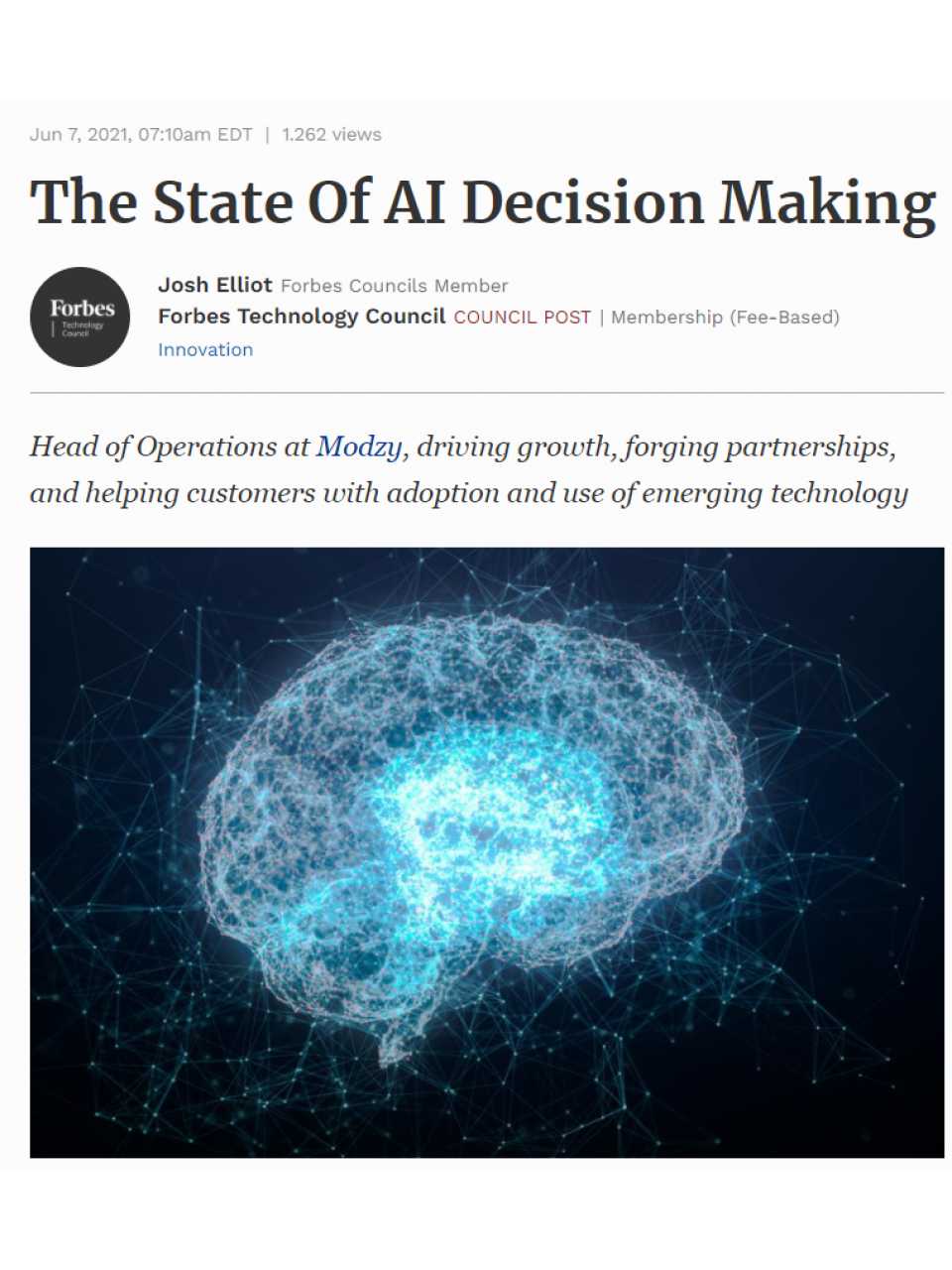 The State Of AI Decision Making